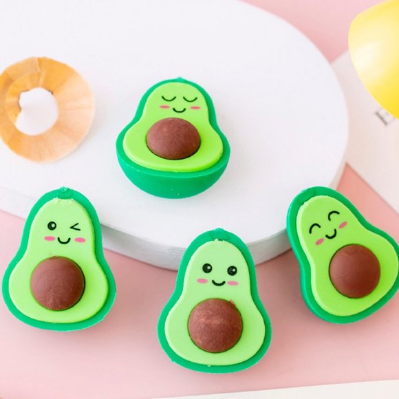Yummy Avocado Eraser - 2 pcs - Picture 2 of 8